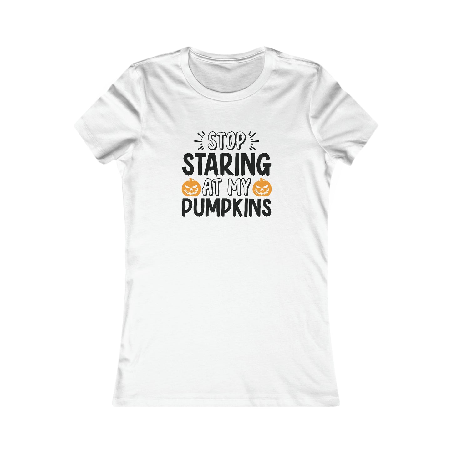 Stop Staring at my Pumpkins Halloween Tee