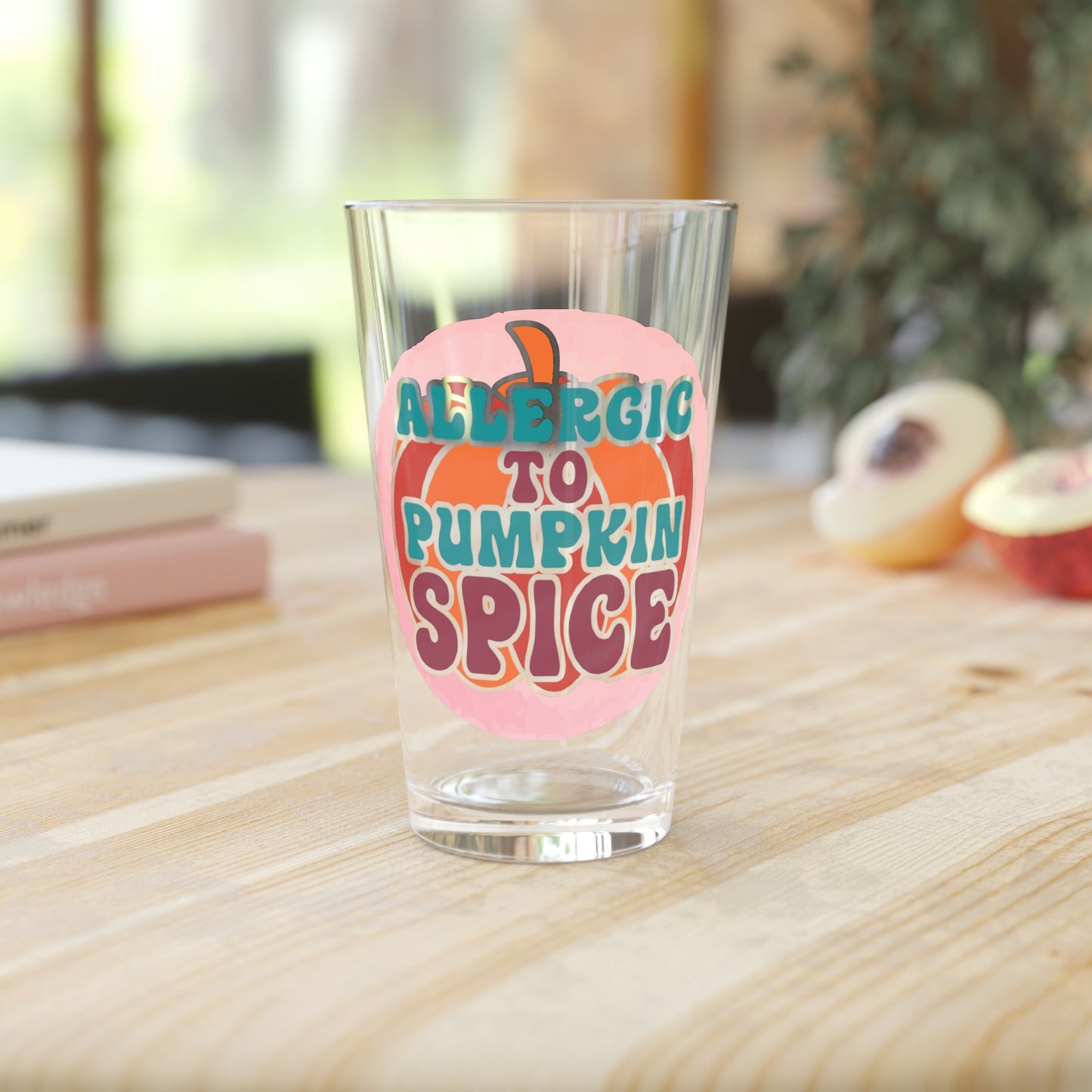 Allergic to Pumpkin Spice Pint Glass, 16oz