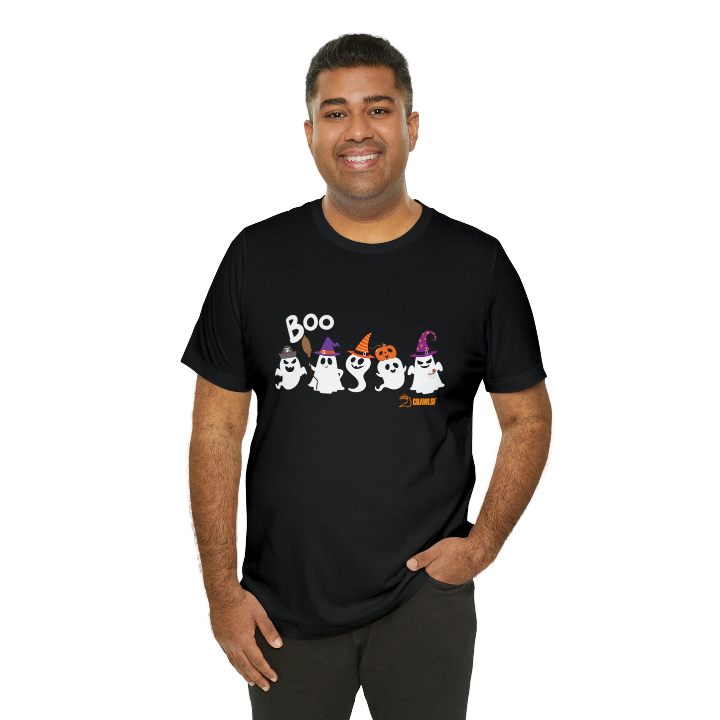 CrawlSF Halloween Boo Crew Shirt