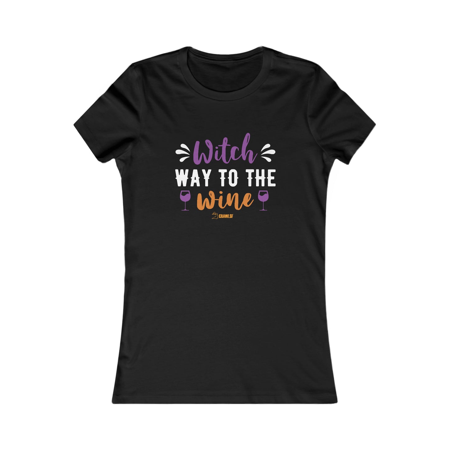 Witch Way To Wine Halloween Tee