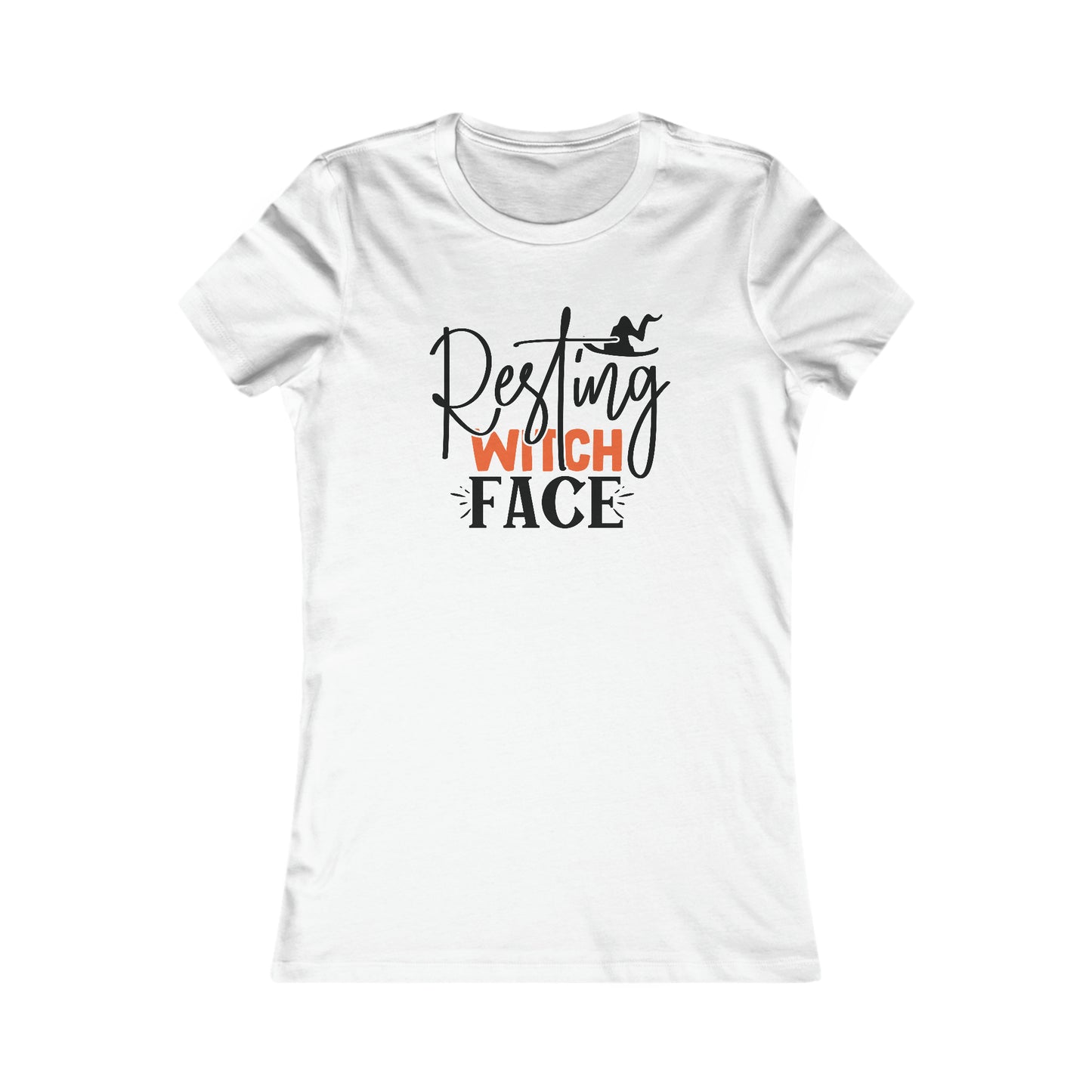 Resting Witch Face Halloween Tee