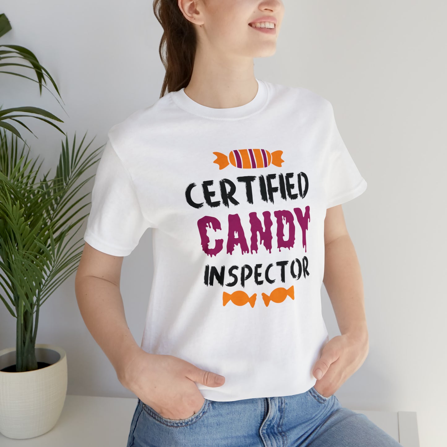 Certified Candy Inspector Unisex Halloween Tee