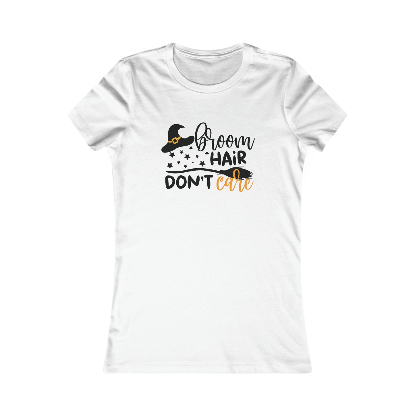 Broom Hair Don't Care Halloween Tee