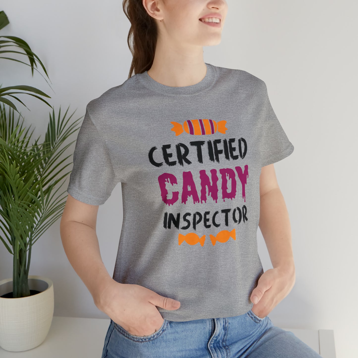 Certified Candy Inspector Unisex Halloween Tee