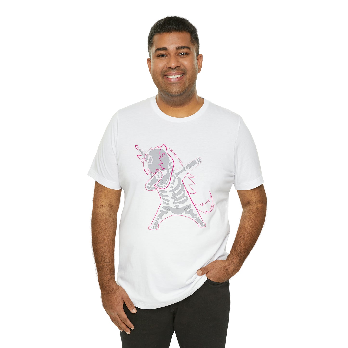 Dabbing Unicorn Skeleton Halloween Shirt