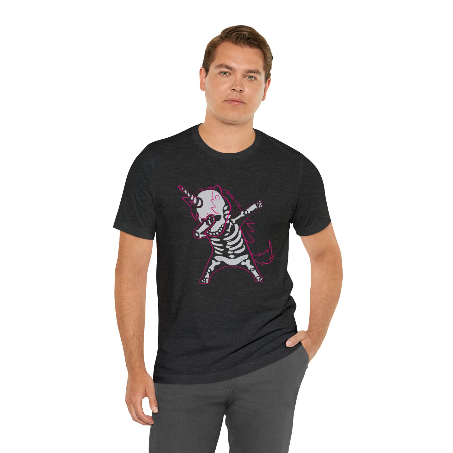 Dabbing Unicorn Skeleton Halloween Shirt
