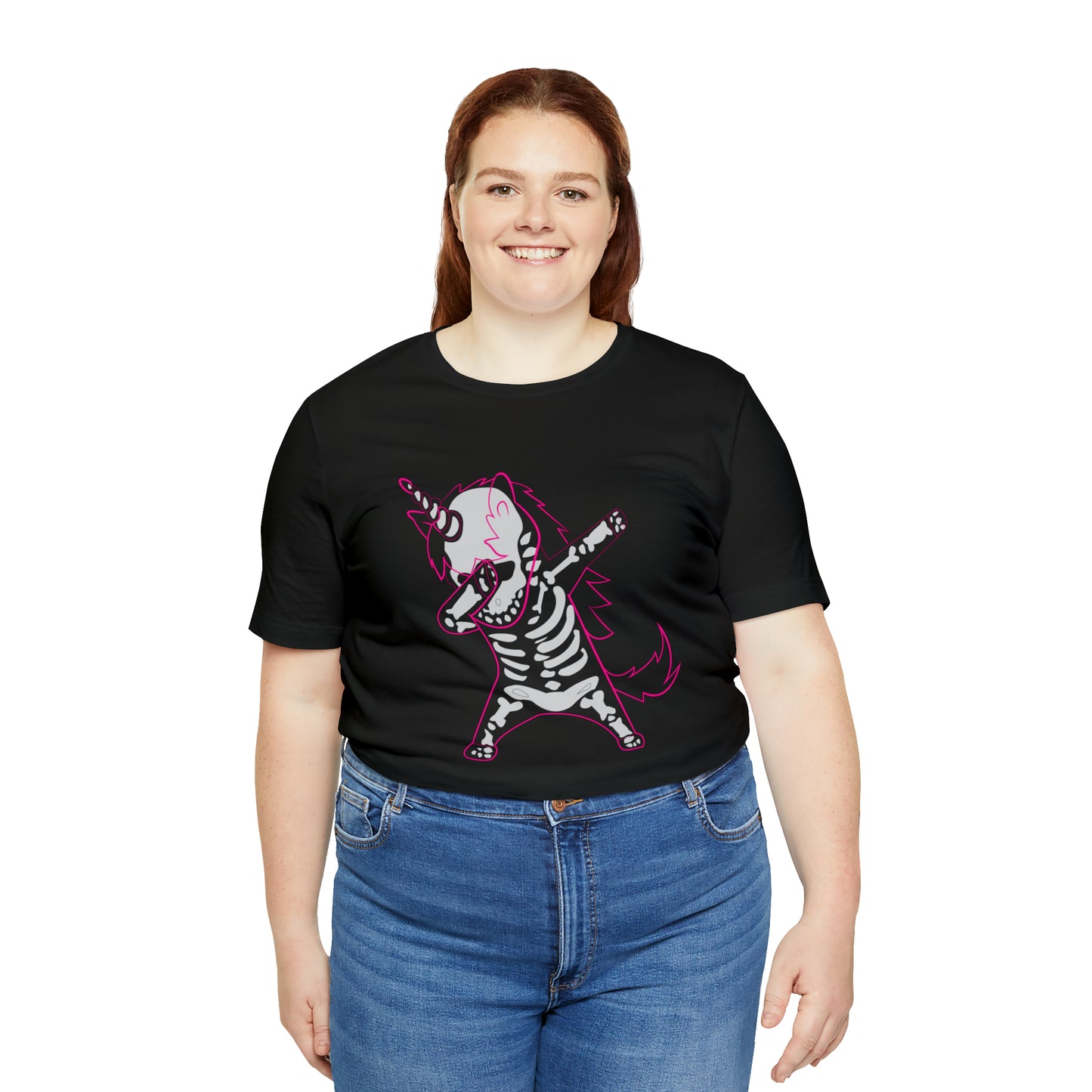 Dabbing Unicorn Skeleton Halloween Shirt