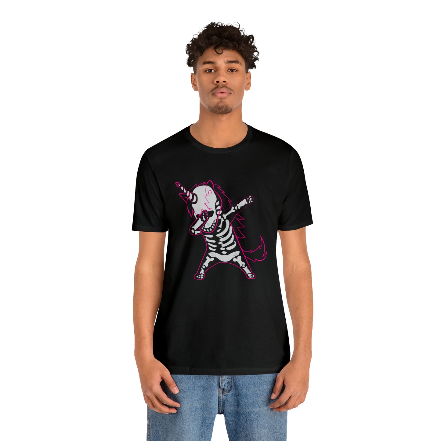 Dabbing Unicorn Skeleton Halloween Shirt