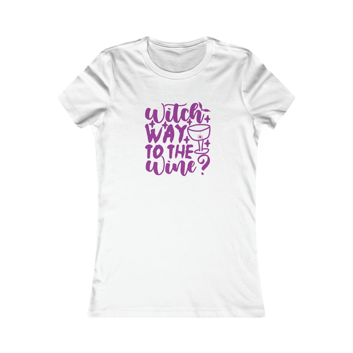 Witch Way to Wine Halloween Tee