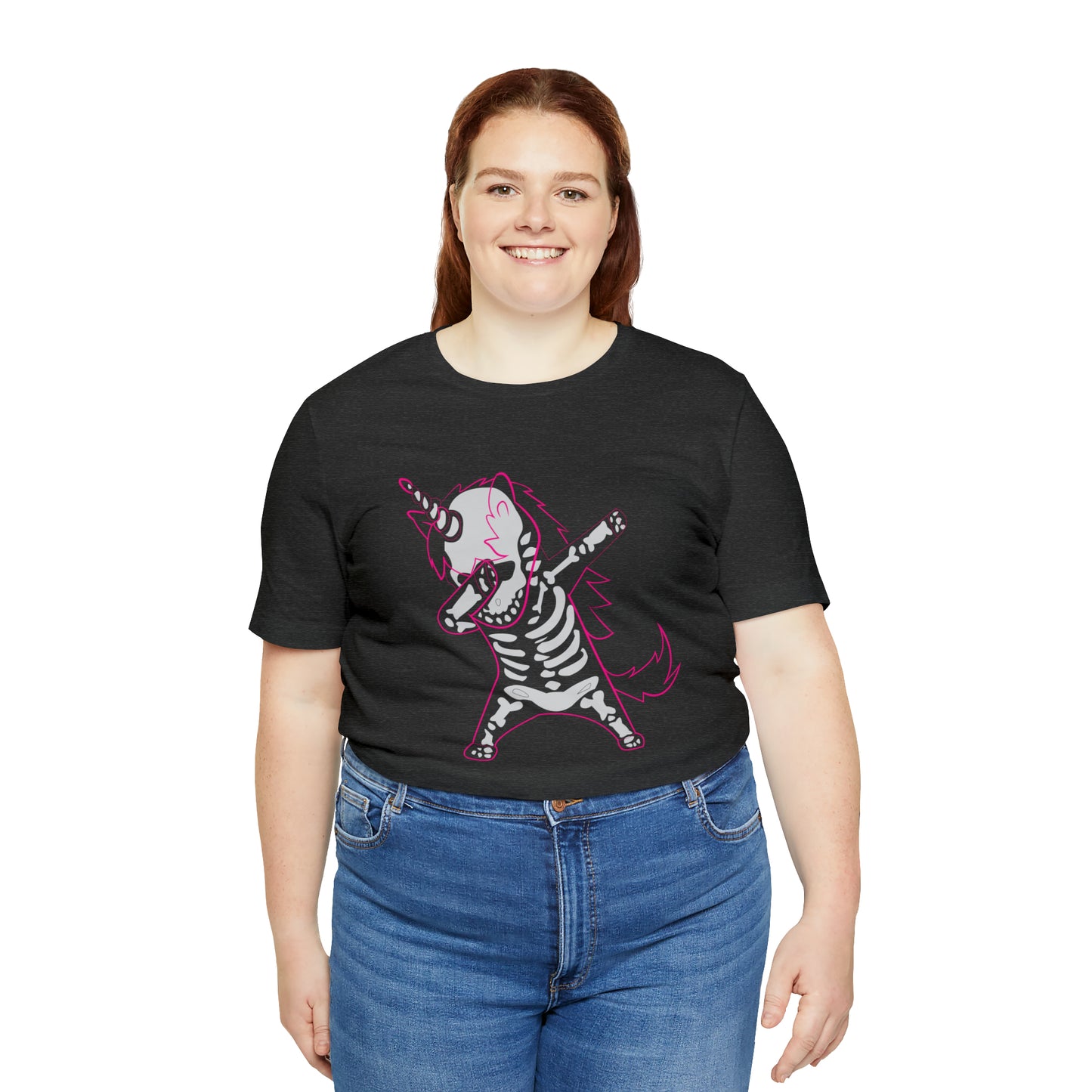 Dabbing Unicorn Skeleton Halloween Shirt