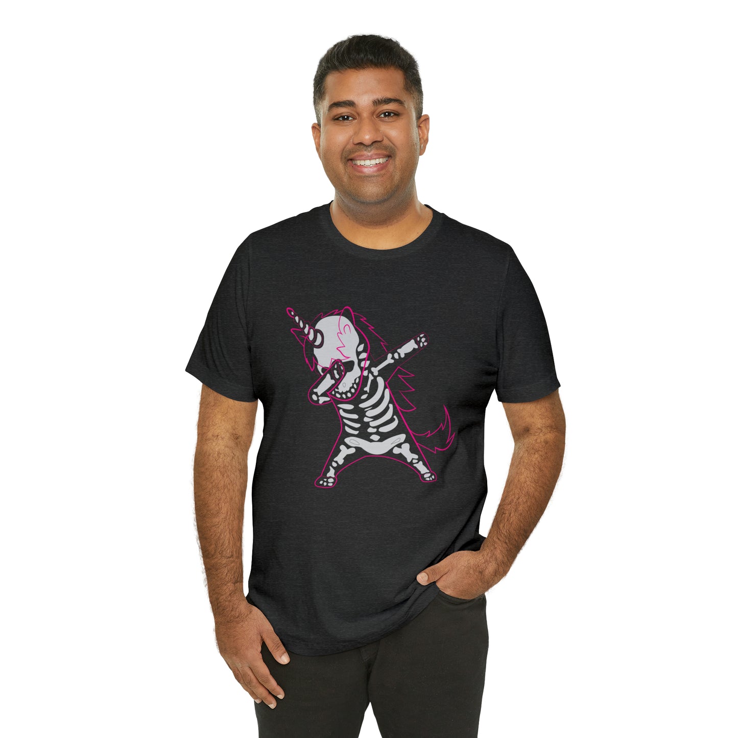 Dabbing Unicorn Skeleton Halloween Shirt
