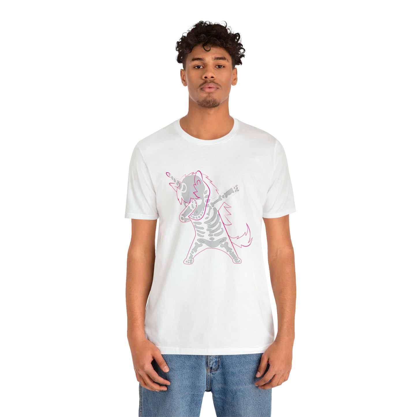 Dabbing Unicorn Skeleton Halloween Shirt