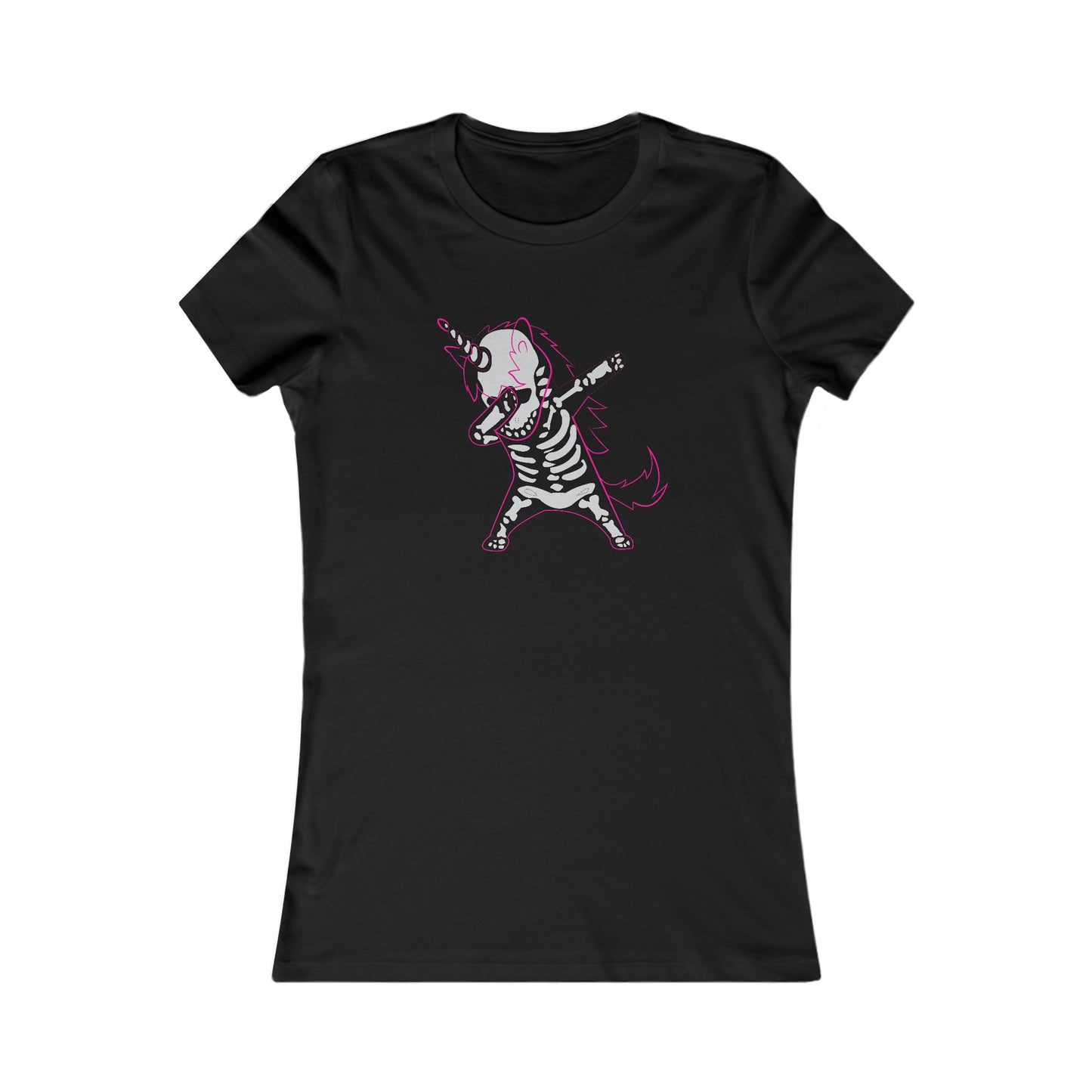 Dabbing Unicorn Skeleton Halloween Tee