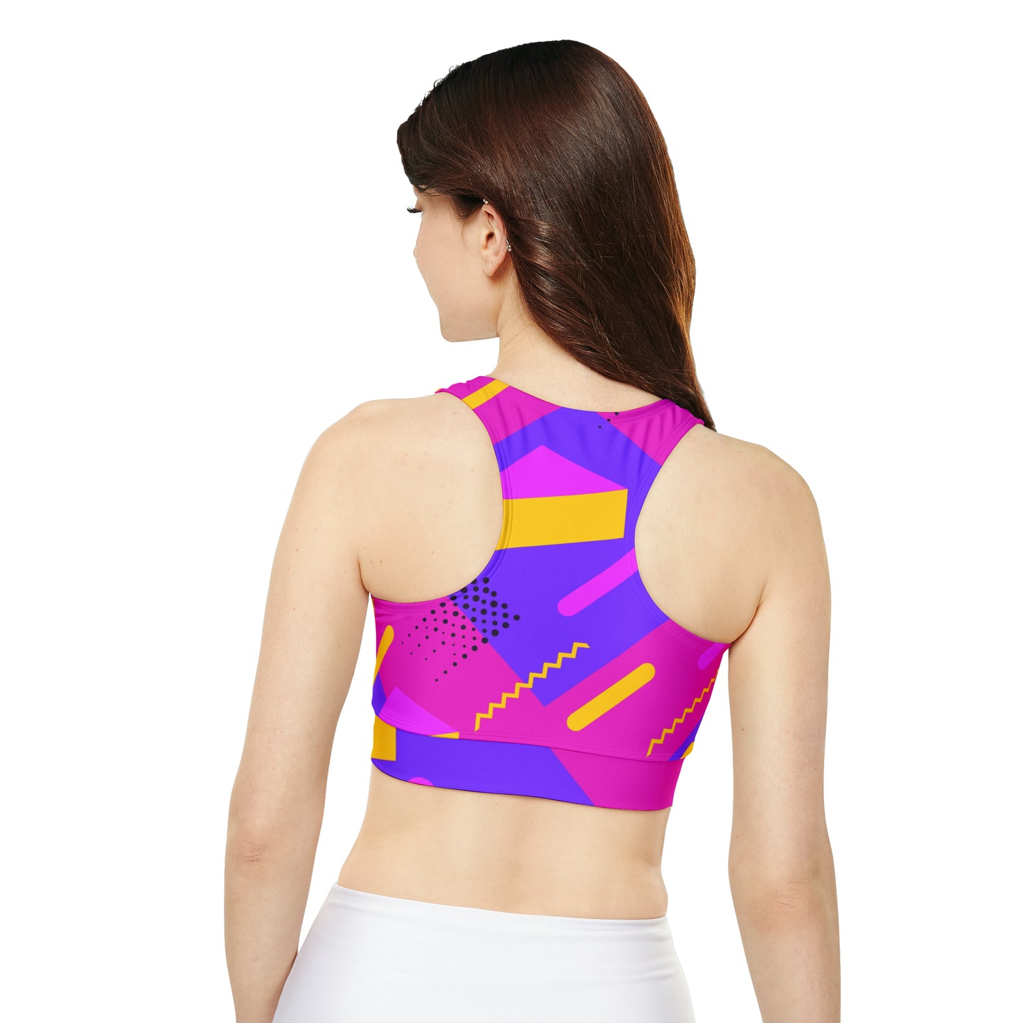 Retro Pink Sports Bra