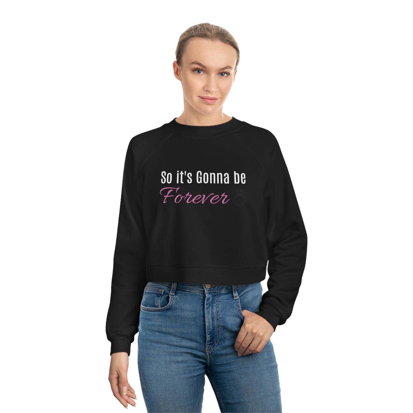 So It's Gonna Be Forever Cropped Fleece Pullover