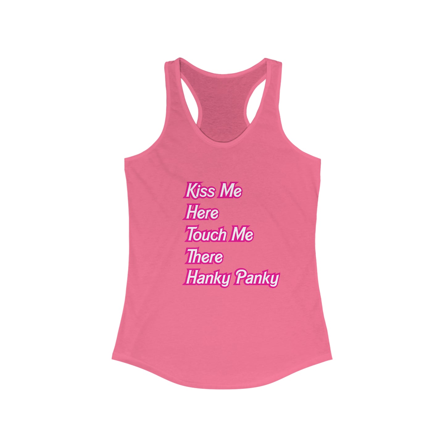 Kiss Me Here Women's Racerback Tank