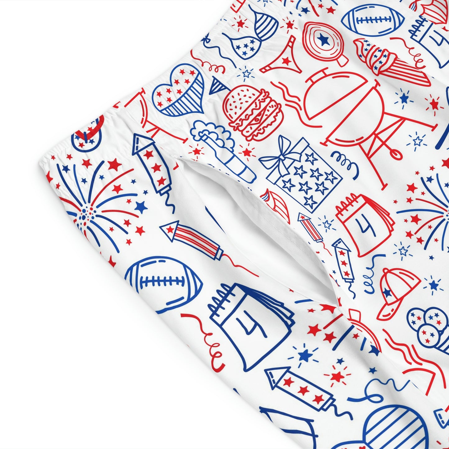 Men's 4th of July BBQ Board Shorts