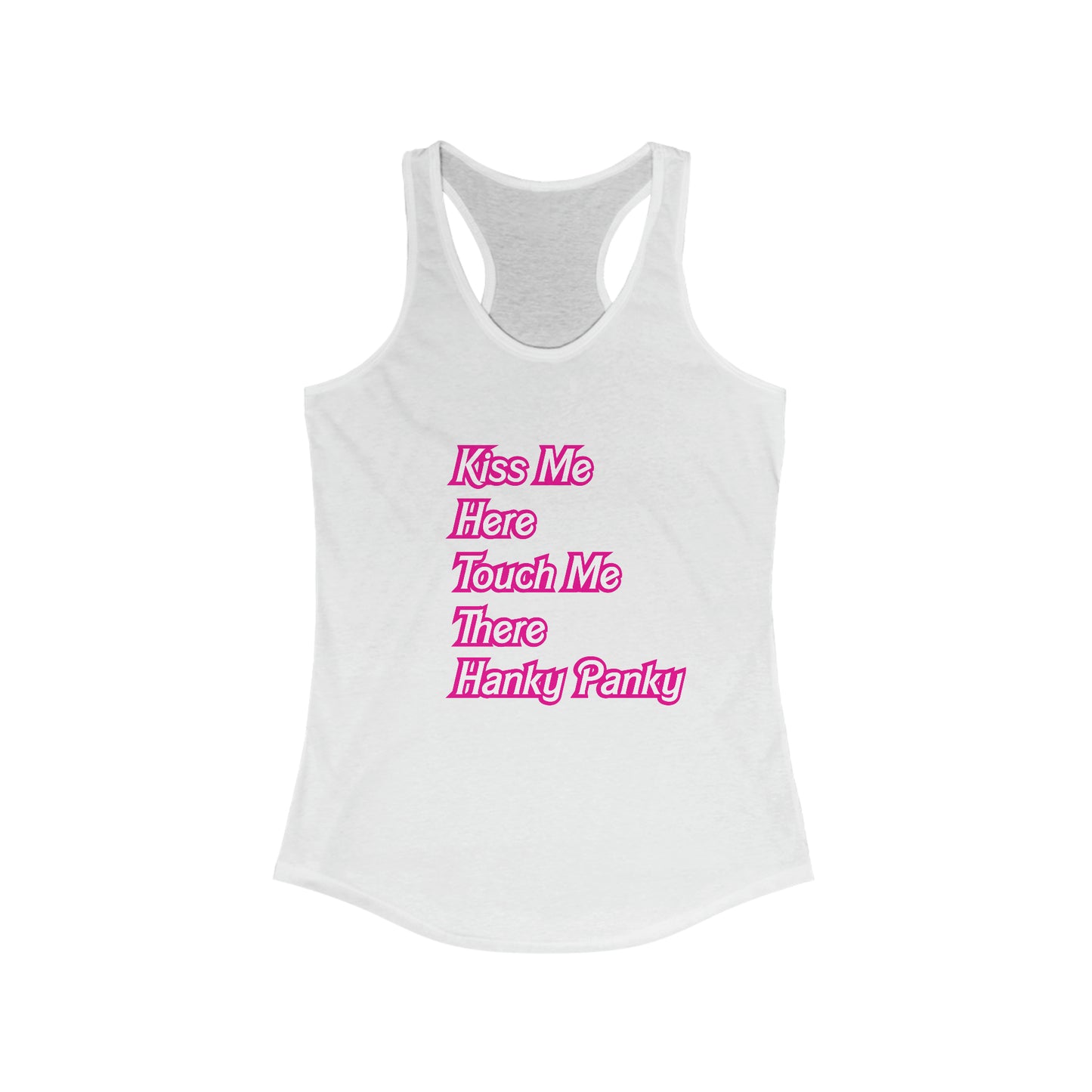 Kiss Me Here Women's Racerback Tank