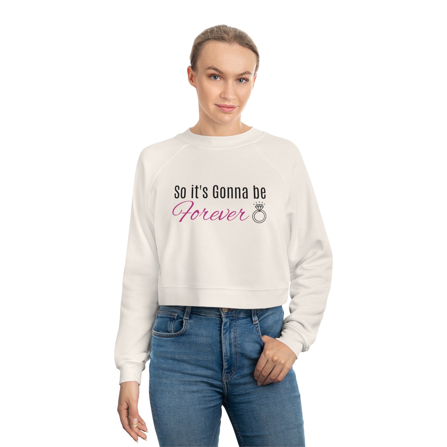 So It's Gonna Be Forever Cropped Fleece Pullover