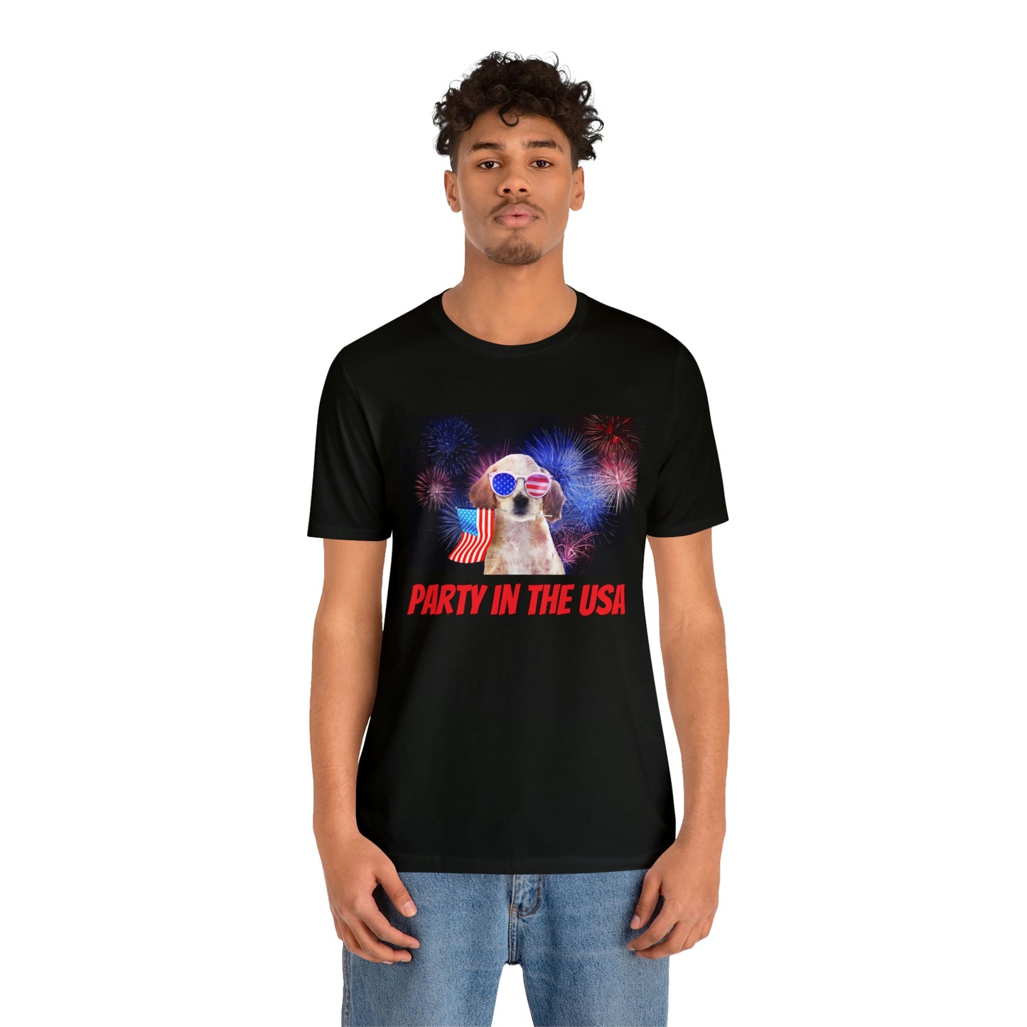 Puppy Party in the USA Men's Tee
