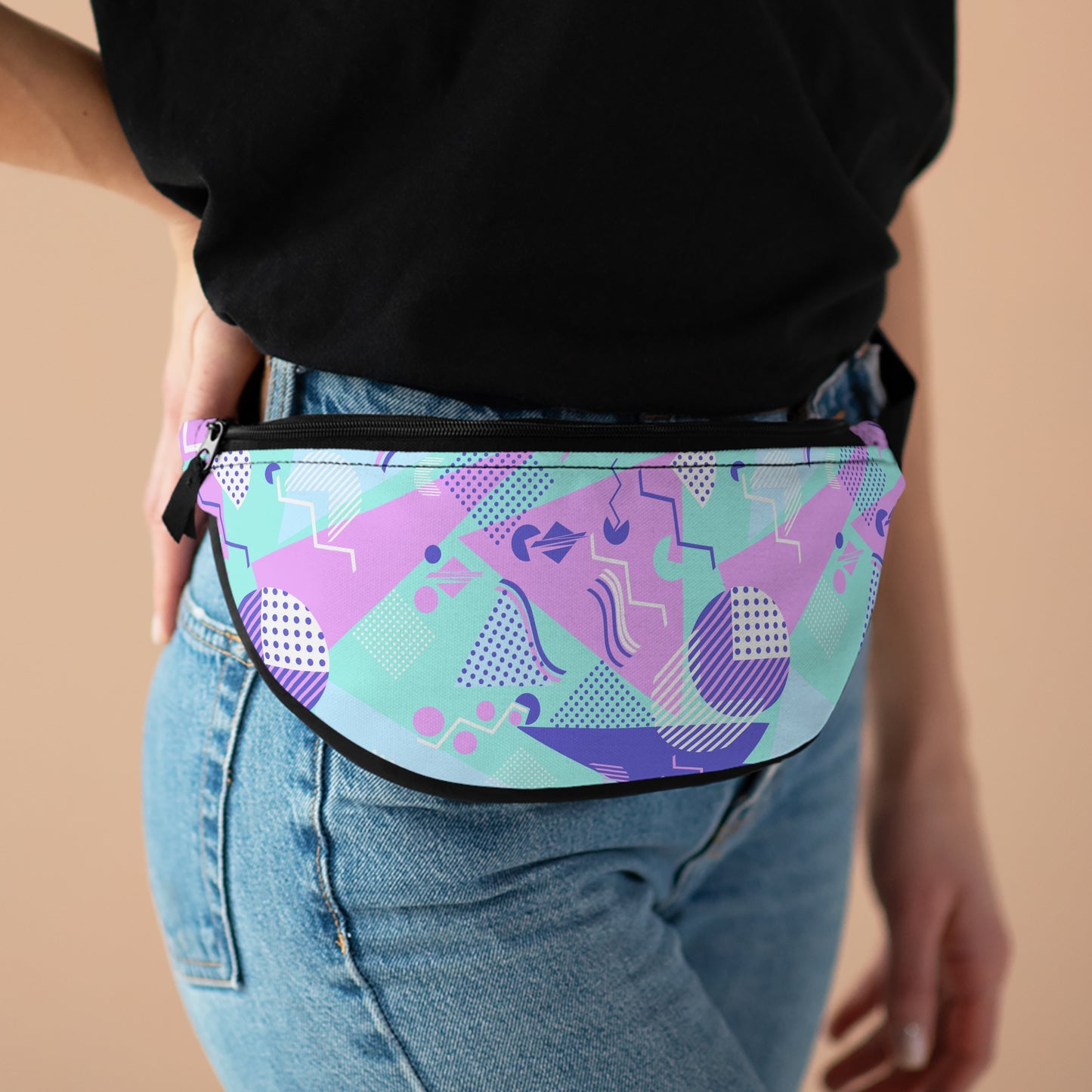 Retro Blue Fanny Pack