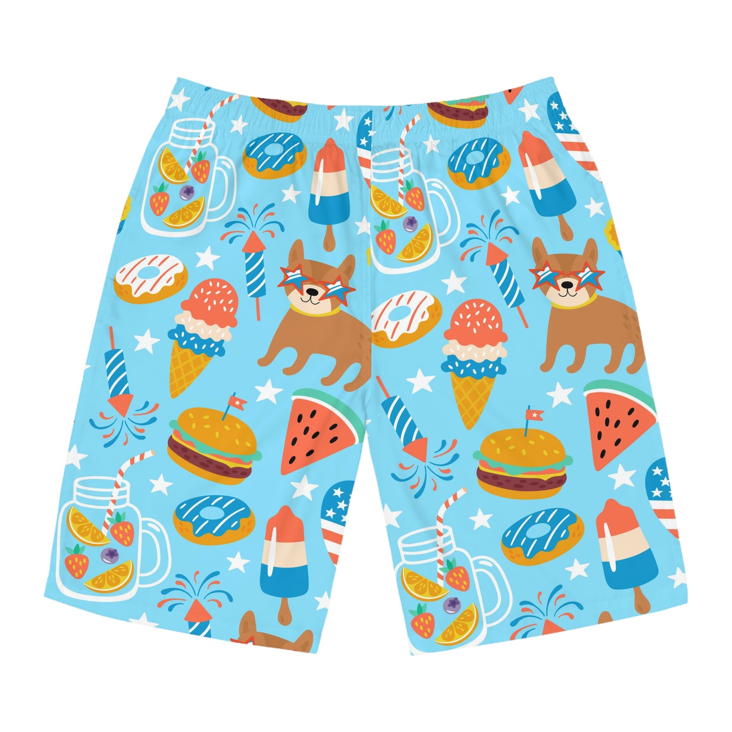 Men's 4th of July Party Board Shorts