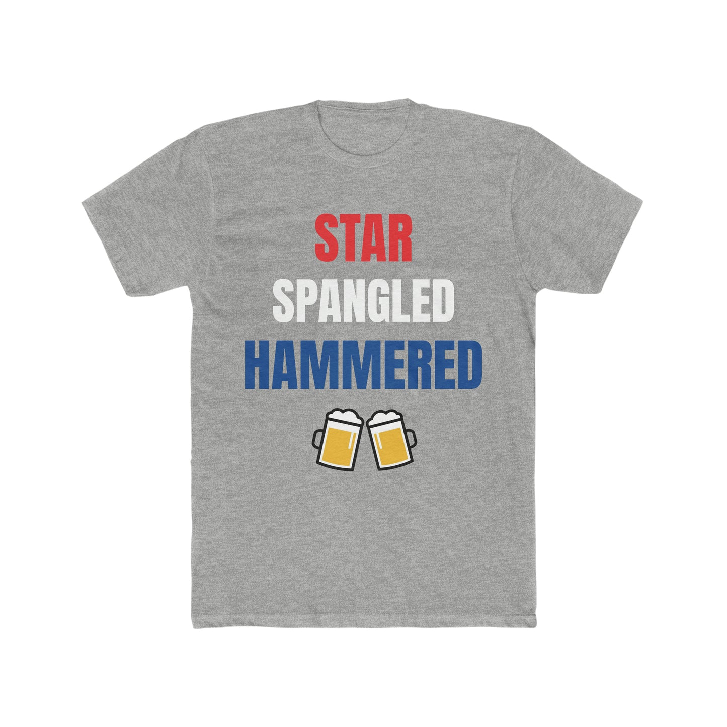 Men's Star Spangled Hammered Crew Tee