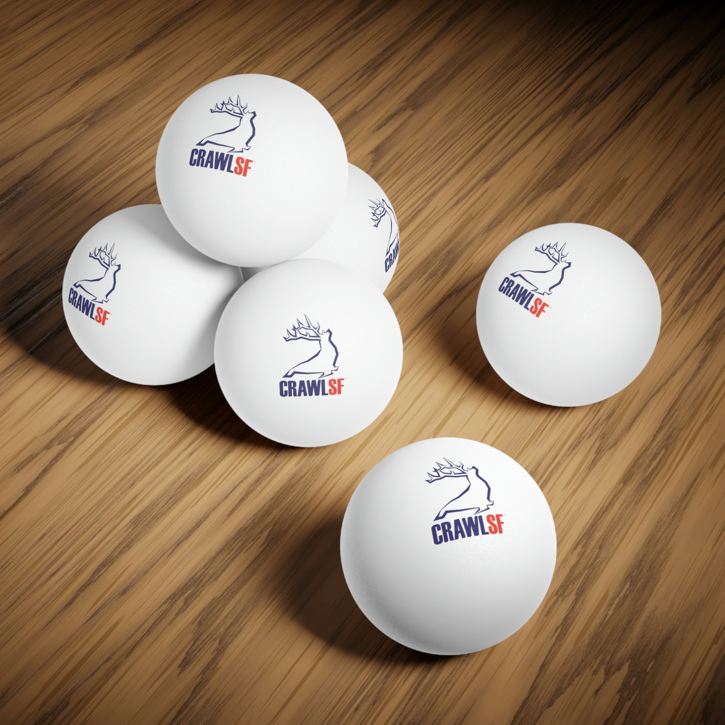 Crawl SF Beer Pong Balls, 6 pcs