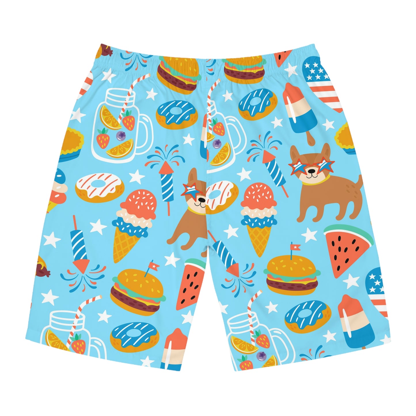 Men's 4th of July Party Board Shorts