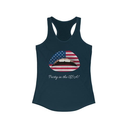 Women's Party in the USA Racerback Tank
