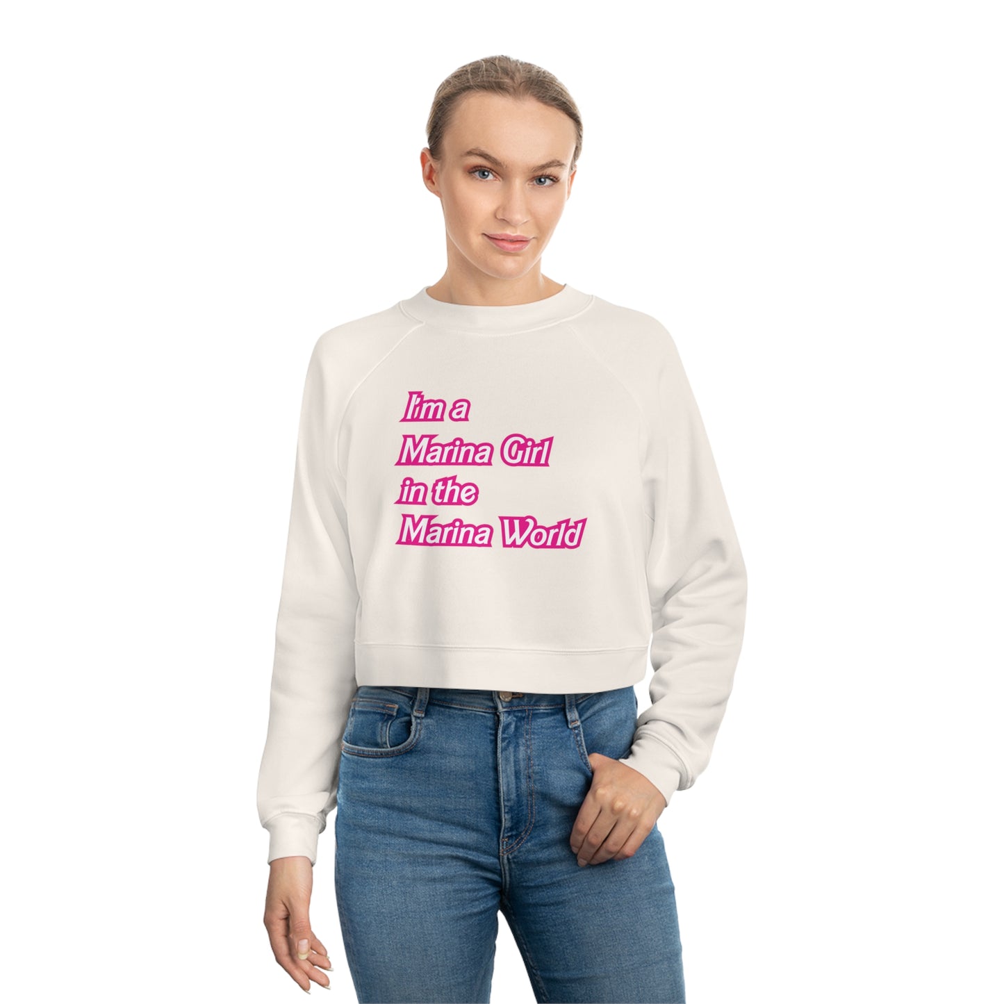 Marina Girl Cropped Fleece Pullover