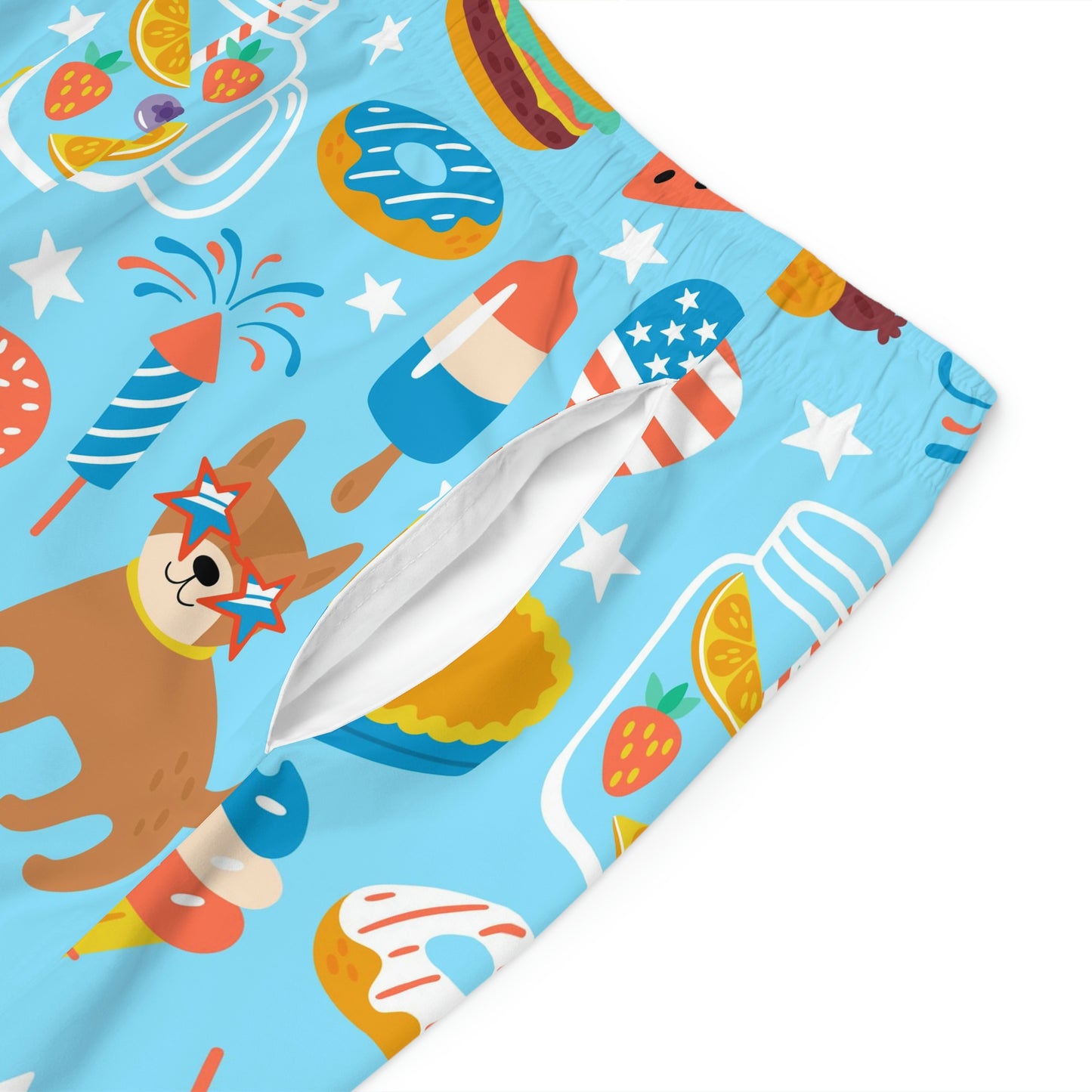 Men's 4th of July Party Board Shorts