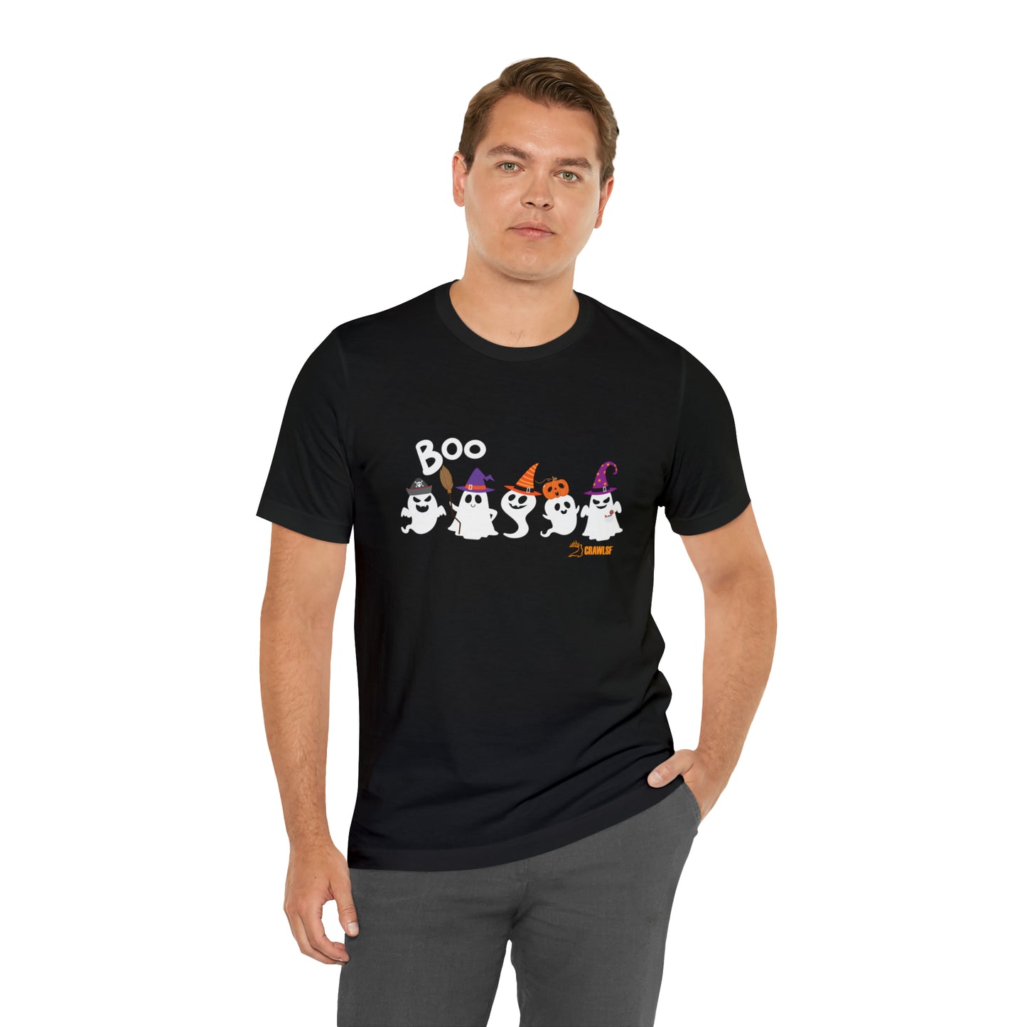 CrawlSF Halloween Boo Crew Shirt