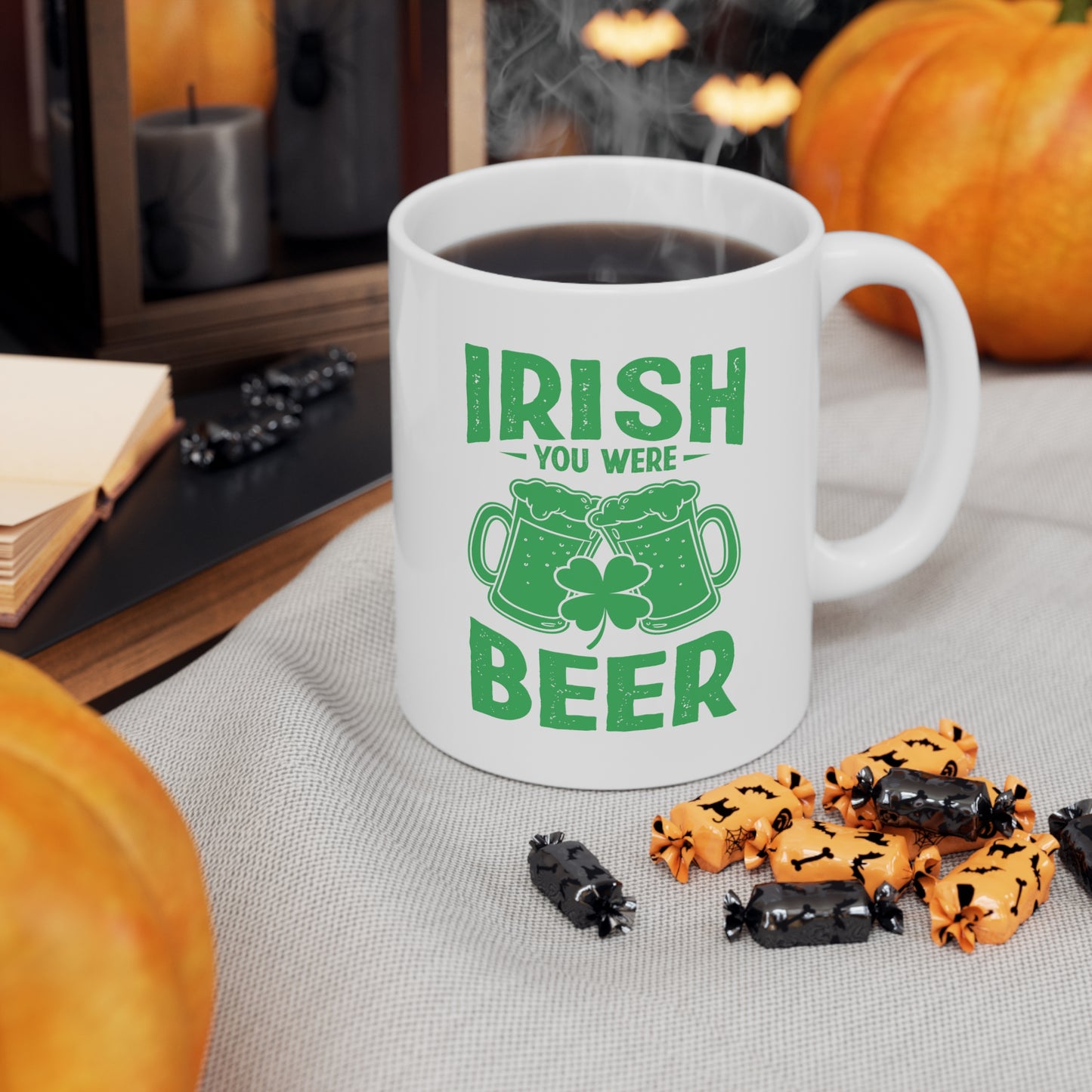 Irish You Were Beer Ceramic Mug 11oz