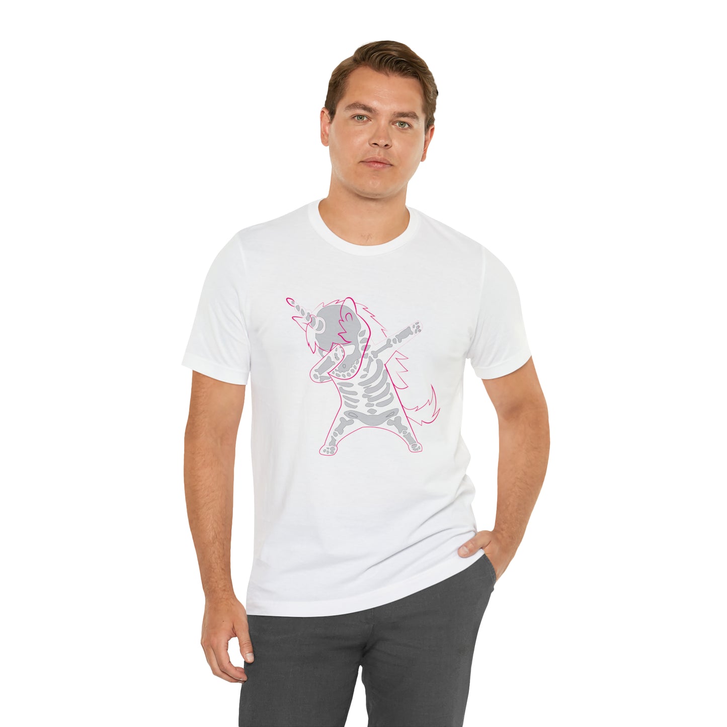Dabbing Unicorn Skeleton Halloween Shirt
