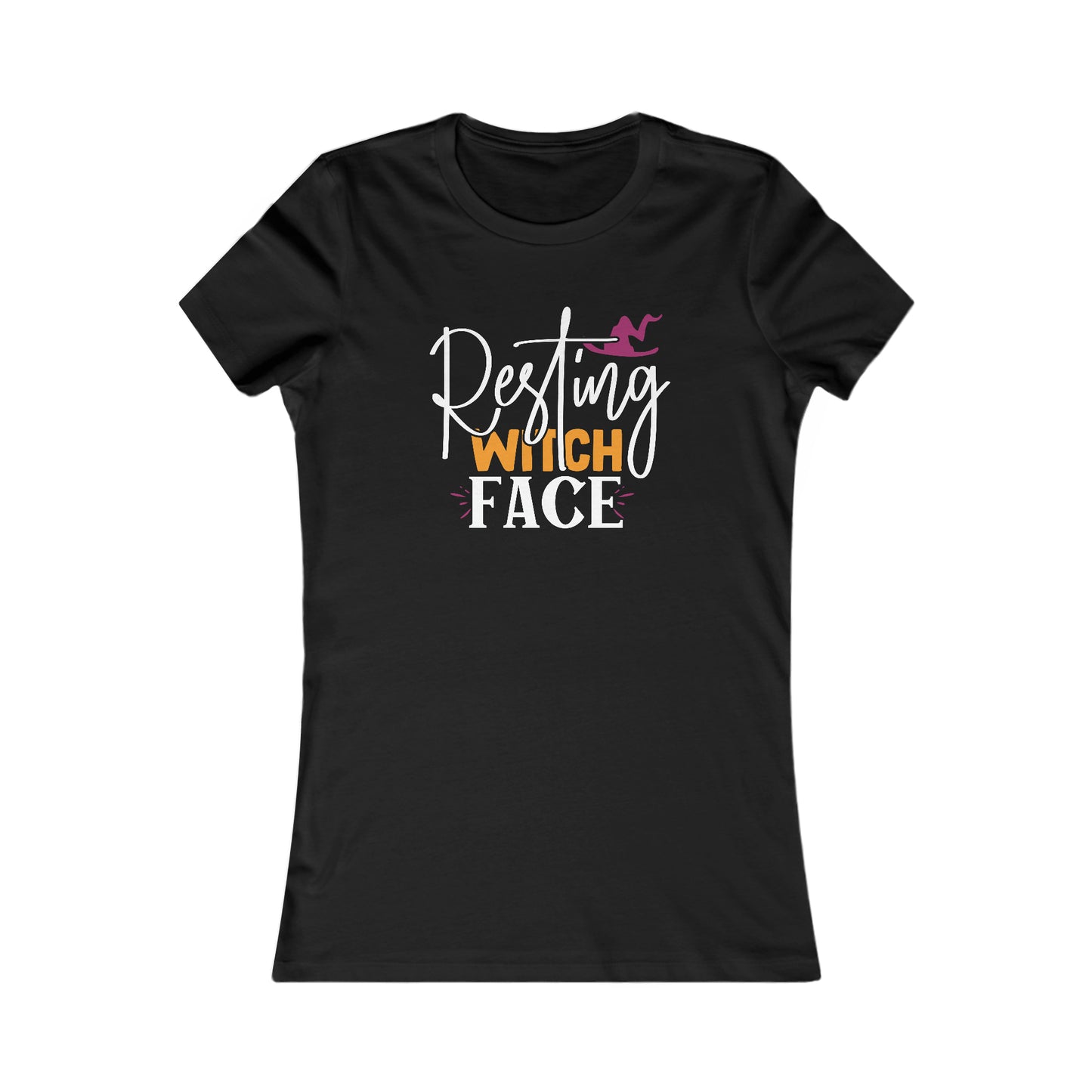 Resting Witch Face Halloween Tee
