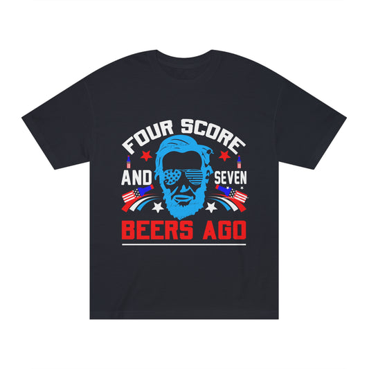 Four Score and 7 Beers Classic Men's Tee