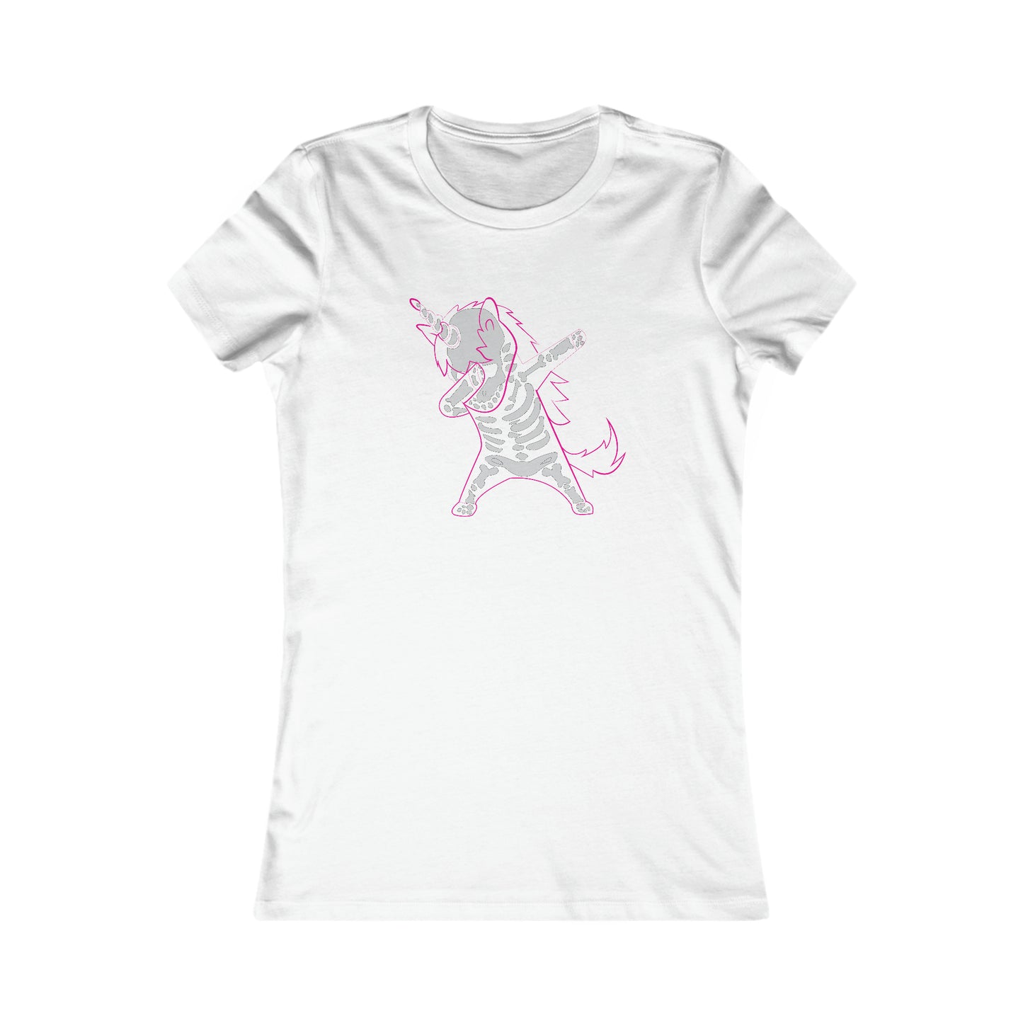 Dabbing Unicorn Skeleton Halloween Tee