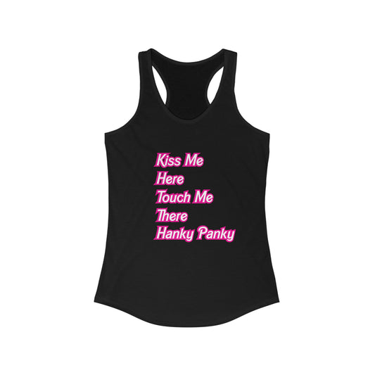 Kiss Me Here Women's Racerback Tank