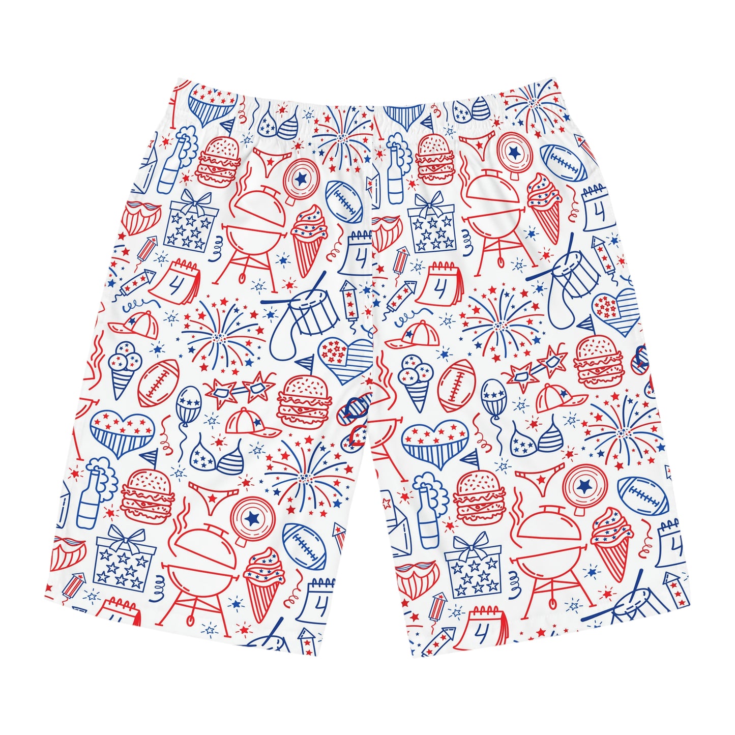 Men's 4th of July BBQ Board Shorts