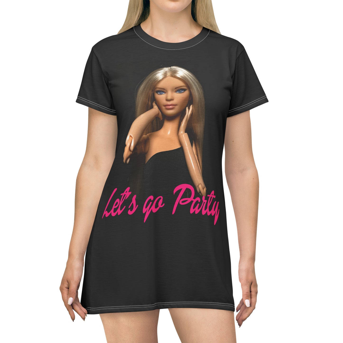 Let's Go Party T-Shirt Dress