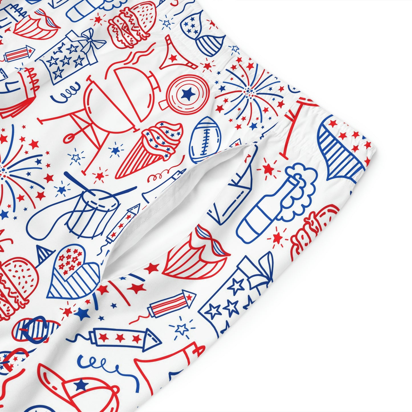 Men's 4th of July BBQ Board Shorts