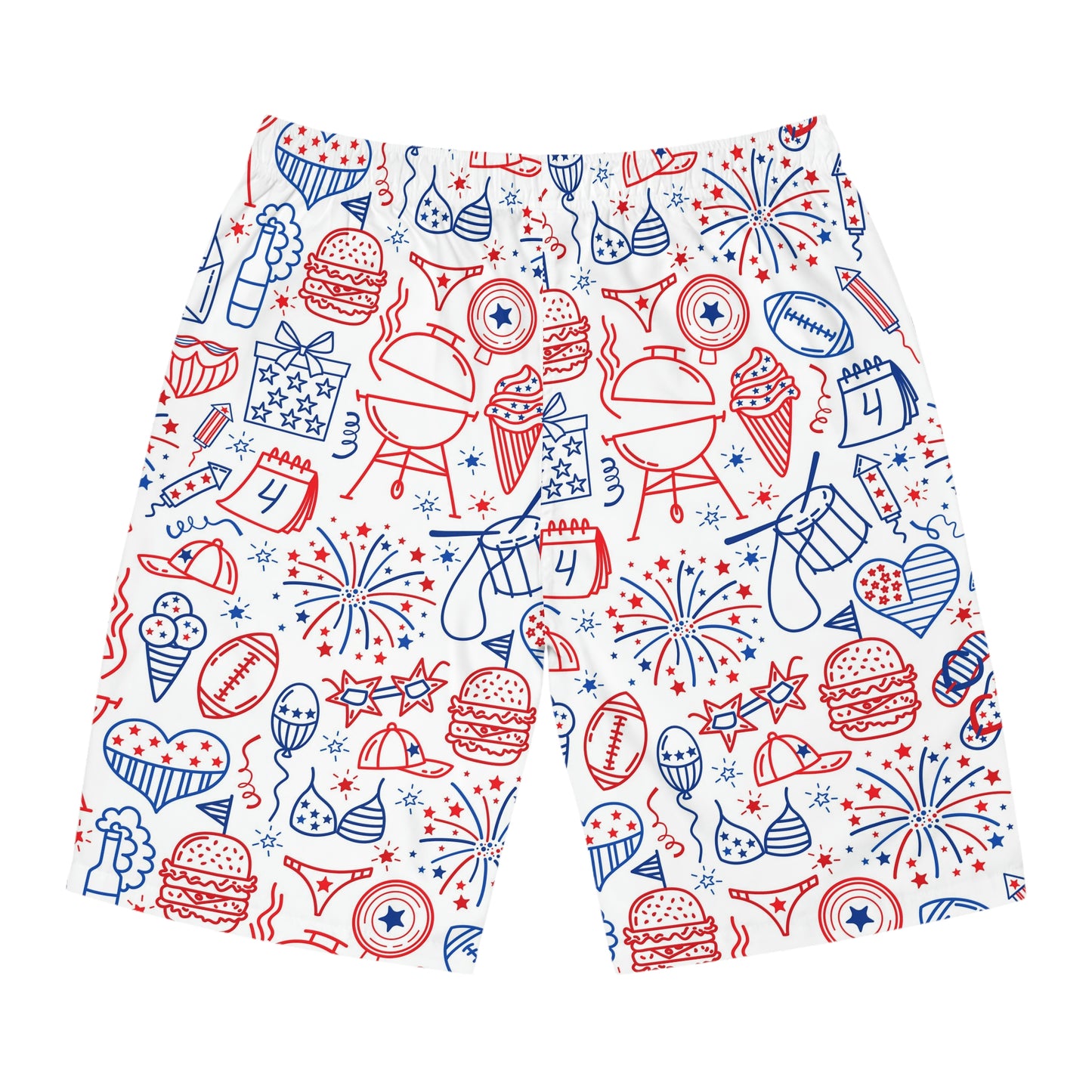 Men's 4th of July BBQ Board Shorts