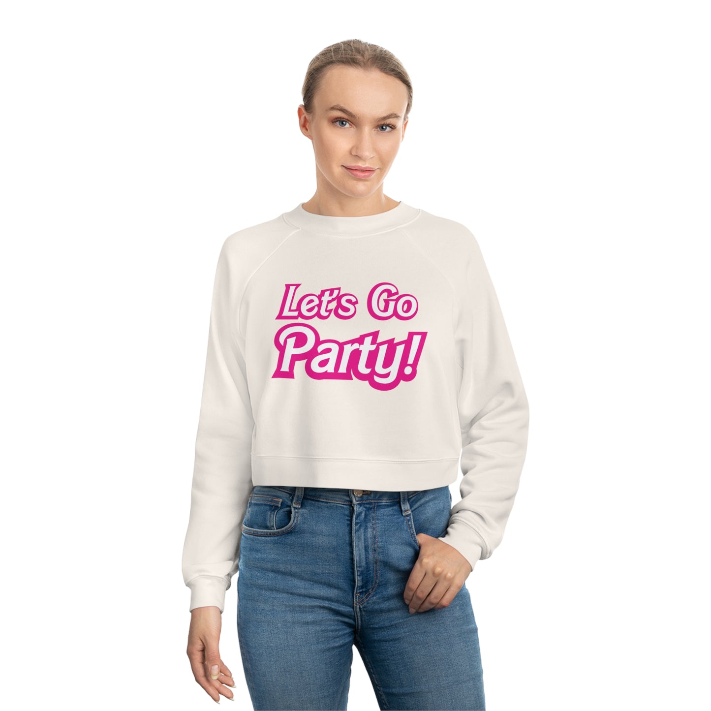 Let's Go Party Women's Cropped Fleece Pullover